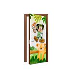 Capa De Porta Veste Fácil Decorativa Tema Mickey Safari 3