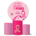 Trio de Capas Cilindros + Painel Veste Fácil Tema Outubro Rosa 3