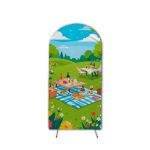  Capa de Painel Romano Veste Fácil C/ Elástico Tema Piquenique