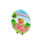 Painel Redondo 50x50 Veste Fácil C/ Elástico Tema Piquenique