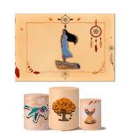 Trio de Capas Cilindros Veste Fácil + Painel Retangular Horizontal Tema Pocahontas