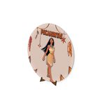 Painel Redondo 50x50 Veste Fácil C/ Elástico Tema Pocahontas