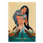 Kit Casado Veste Fácil Trio de Capas Cilindros + Painel Redondo + Painel Retangular Tema Pocahontas