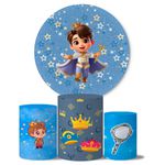 Trio Capas Cilindros + Capa Painel Veste Fácil Príncipe Cute