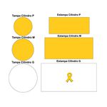 Trio de Capas Cilindros + Painel Veste Fácil Tema Setembro Amarelo 2