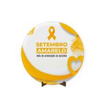 Painel Redondo 50x50 Veste Fácil C/ Elástico Tema Setembro Amarelo 2