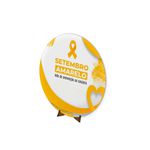 Painel Redondo 50x50 Veste Fácil C/ Elástico Tema Setembro Amarelo 2