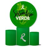 Trio de Capas Cilindros + Painel Veste Fácil Tema Setembro Verde