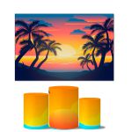 Trio de Capas Cilindros Veste Fácil + Painel Retangular Horizontal Tema Tardezinha 8