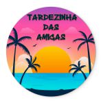 Painel Redondo Veste Fácil C/ Elástico 1,50x1,50 Tema Tardezinha 8