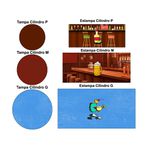 Trio de Capas de Cilindros Veste Fácil C/ Elástico Tema Velho do Bar