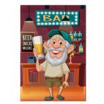 Painel Retangular Passa Varão 1,50x2,20 Tema Velho Do Bar