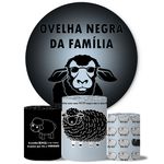 Trio Capas Cilindros + Painel Veste Fácil Ovelha Negra Da Familia