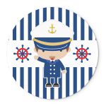 Painel Redondo Veste Fácil C/ Elástico 1,50x1,50 Tema Marinheiro