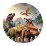 Painel Redondo Veste Fácil C/ Elástico Dinossauros 3