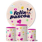 Trio Capas Cilindros + Painel Tema Páscoa 13