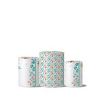 Trio Capas Cilindros Tema Passaros Pasteis
