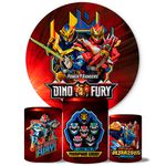 Trio Capas Cilindros + Painel Veste Fácil Power Rangers