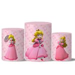 Trio Capas Cilindro Tema Princesa Peach