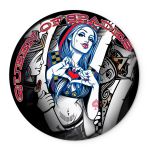Painel Redondo Veste Fácil C/ Elástico Queen Of Spades