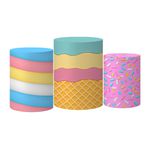 Trio De Capas Cilindros + Painel Retangular Horizontal Doces