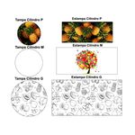 Trio Capas Cilindros Veste Fácil Salada de Frutas