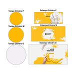 Trio Capas Cilindros Veste Fácil Setembro Amarelo