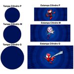 Trio Capas Cilindro Tema Spidey