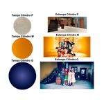 Trio Capas Cilindros + Painel Tema Turma do Chaves