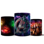 Trio Capas Cilindros + Painéis Casado Veste Vingadores 3
