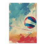 Kit Casado Veste Fácil Trio de Capas Cilindros + Painel Redondo + Painel Retangular Tema Volei