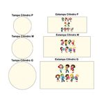 Kit Painel Cilindro Tema Letrinhas
