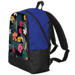 Mochila Escolar Floral Tropical Estilo Conforto