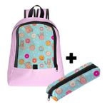 Mochila Infantil Feminina Estilo Conforto C/ Estojo