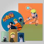 Trio Capas + Painéis Casado Tema Naruto Novo Veste Fácil 