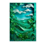Painel Retangular Tema Natureza Papercut