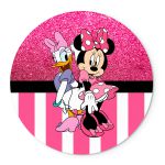 Painel Temático Minnie e Margarida Veste Fácil C/ Elástico