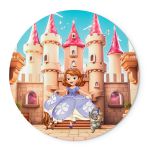 Painel Temático Princesinha Sofia Veste Fácil C/ Elástico