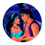 Painel Redondo Abre Fácil Pegue Monte Aladdin