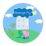 Painel Temático George Pig Veste Fácil C/ Elástico