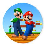 Painel Temático Mario e Luigi Veste Fácil C/ Elástico