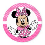 Painel Temático Minnie Rosa Veste Fácil C/ Elástico