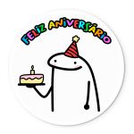 Painel Temático Flork Feliz Aniversário Veste Fácil C/ Elástico