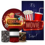 Trio Capas + Painéis Casado Tema Cinema Veste Fácil