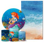 Trio Capas + Painéis Casado Tema Fundo do Mar 2 Veste Fácil 