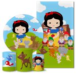 Trio Capas + Painéis Casado Branca de Neve Cute Veste Fácil