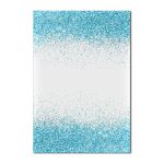 Painel Festa Retangular Glitter Branco e Azul