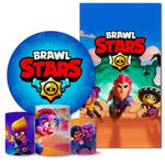 Trio Capas + Painéis Casado Brawl Stars Veste Fácil
