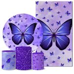 Trio Capas + Painéis Casado Borboleta Roxa Veste Fácil