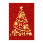 Painel Festa Retangular Feliz Natal Glitter